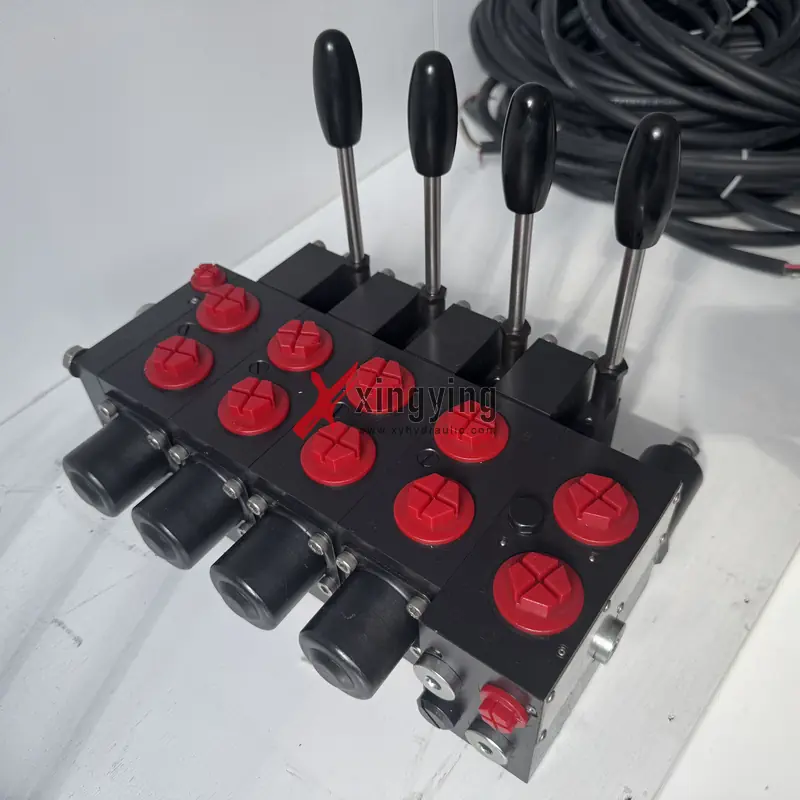 Multi-way valve hand electric integrated valve Four-way Load-sensitive proportional valve Control va